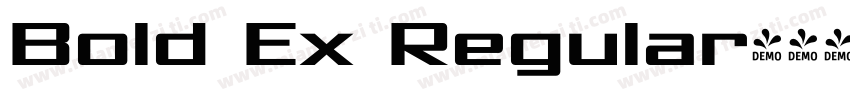 Bold Ex Regular字体转换